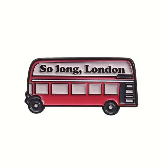 Taylor Swift Themed Enamel Pin So Long London from Tortured Poets Department NEW - Picture 1 of 2